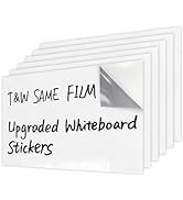 T&amp;W SAME FILM 6PACK Dry Erase Contact Paper,Dry Erase Sheets,White Board Paper,Desk Whiteboard fo...