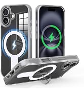 AUROX Magnetic for iPhone 16 Plus Case with Invisible Stand [Compatible with MagSafe] Military-Gr...