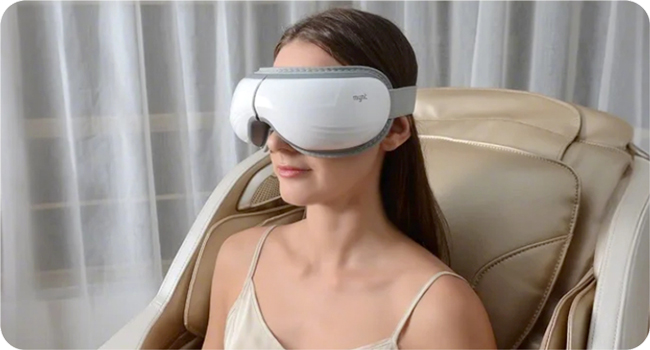 eye massager with heat