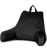 downluxe Reading Pillow with Support Arms, Bed Pillows for Sitting Up in Bed / Couch, Large Adult...