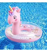HeySplash Pool Floats Kids, Inflatable Swimming Ring Swim Tube Floaties, Summer Water Fun Beach P...