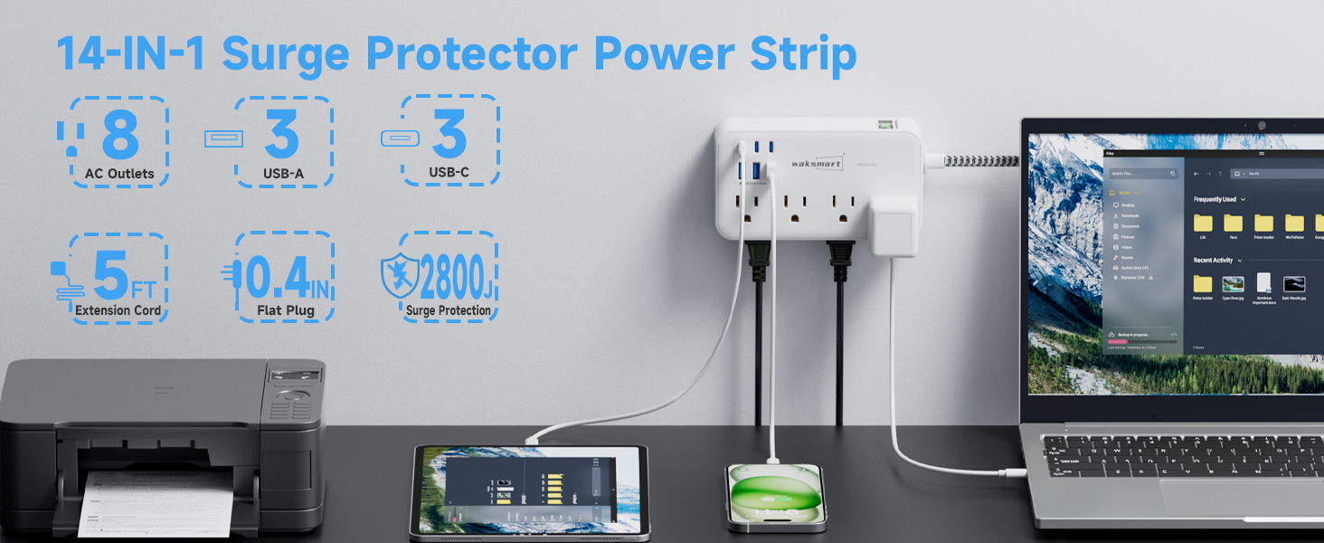 surge protector with usb ports