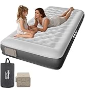 HiiPeak Air Mattress Twin Bed w Removable Multi-Function Air Pump, Self Inflatable TPU ECO Blow U...