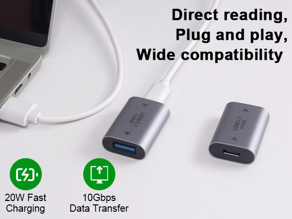 usb c female to usb female adapter