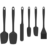 MiorBiit Silicone Spatula Set of 6, Food Grade, High Temperature Resistant, Dishwasher Safe, Suit...