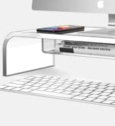 acrylic monitor stand