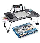 Slendor Laptop Desk Laptop Bed Stand Foldable Laptop Table Folding Breakfast Tray Portable Lap St...