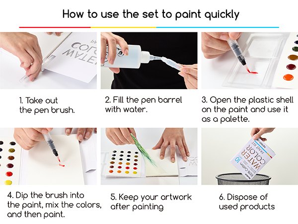 watercolor paint set