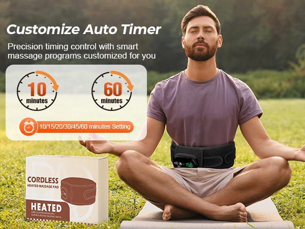 Heating Pad with Massager for Back Pain Relief