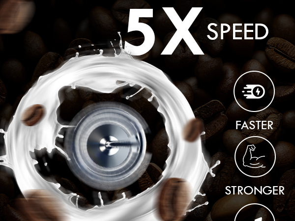 Battery-powered milk frother, ideal Christmas gift for making foamy coffee, lattes, and matcha