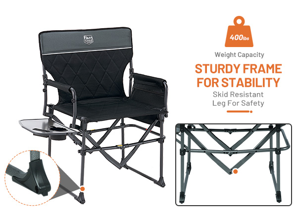 STURDY FRAME FOR STABILITY Skid Resistant Leg For Safety