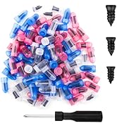 Gegraterwa Tire Plug Kit 100PCS Tire Repair Screws,Include 3 Sizes of Screw in Tires Plugs &amp; Scre...