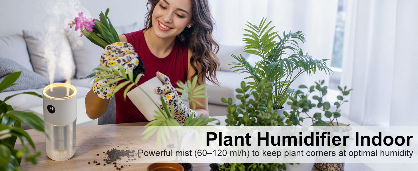 widely used in cars, offices, bedrooms, nurseries, hotels, plant corners to maintain air humidity