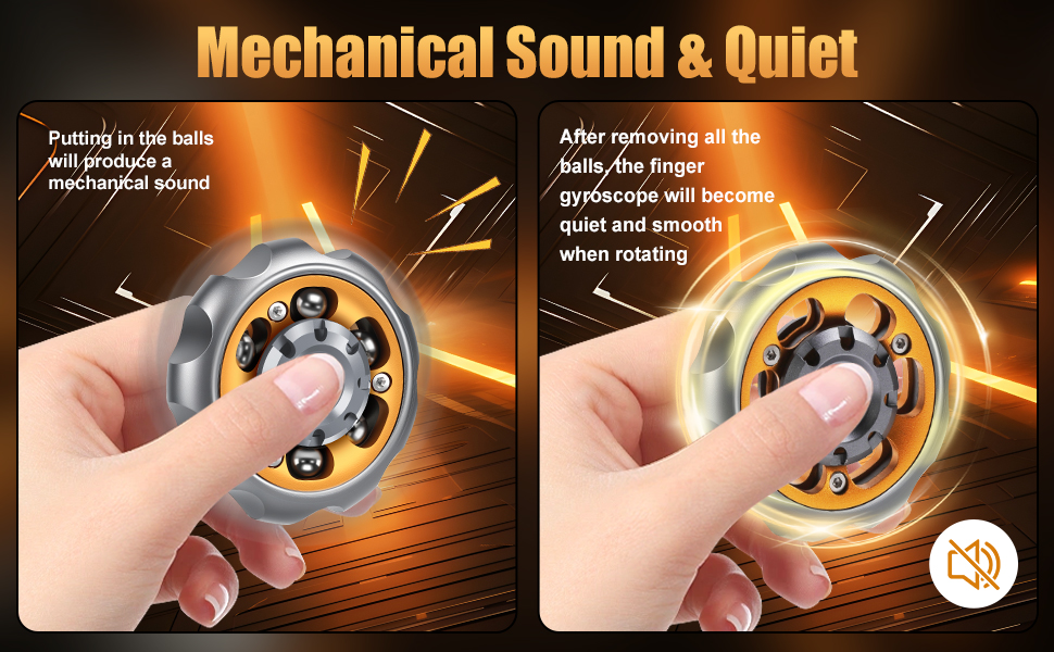The metal fingertip gyroscope rotates smoothly and stably, and rotates continuously
