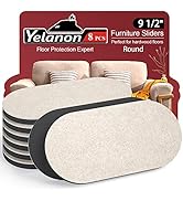 Felt Furniture Sliders,8 pcs-9 1/2” Furniture Sliders for Carpet, Furniture Pads Hardwoods Floors...