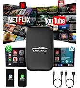 2025 New 4-in-1 Wireless CarPlay Adapter Support Netflix/YouTube/TF, Android Auto &amp; Carplay Adapt...