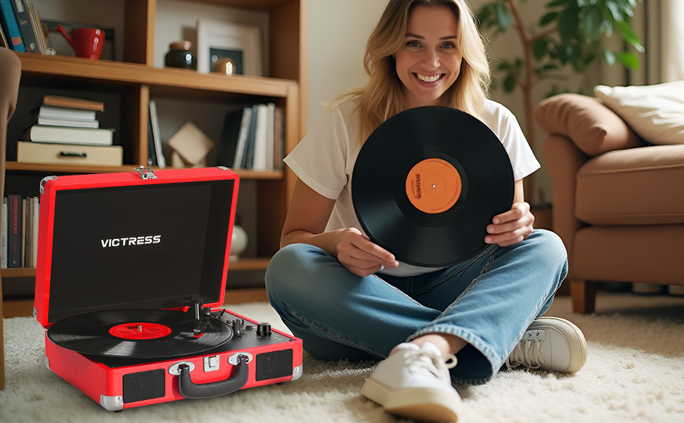 vintage record player