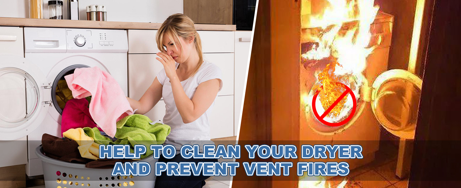 dryer vent cleaner kit with Universal Connector