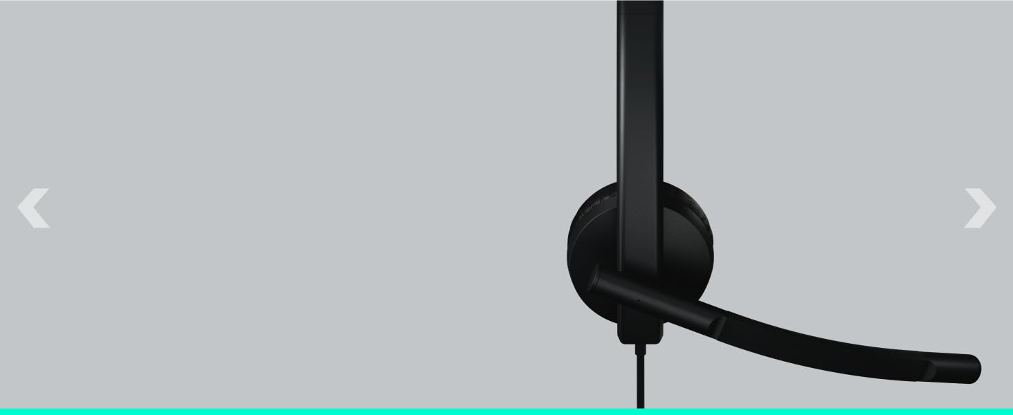 Logitech H570e USB Headset with Noise-Canceling Mics and Inline Controls