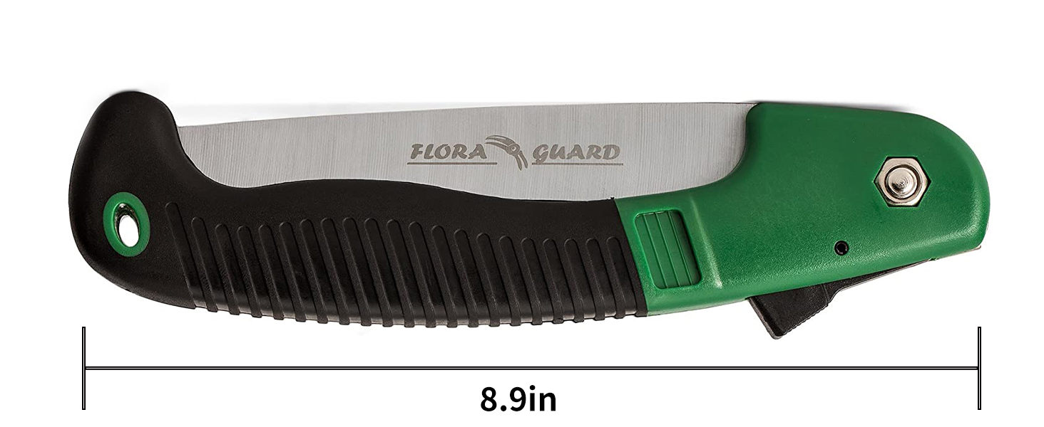 Green mini folding saw