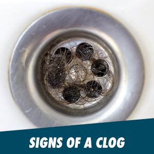 Signs of a clog