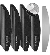 Canvalite 40 PCS Nail File Professional Reusable Peel and Stick Nail Files Replaceable Emery Boar...