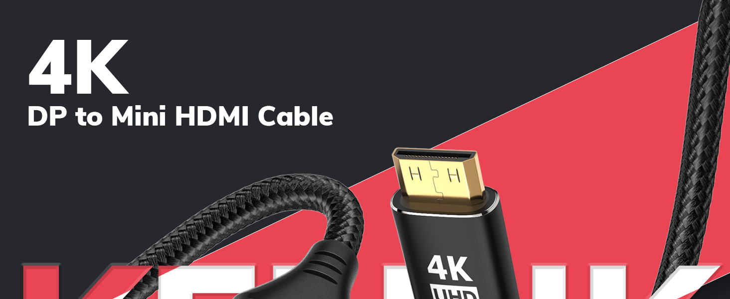4k DP to mini hdmi cable 