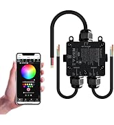 WeGoIOT Waterproof ESP32 WLED Controller with Mic, Project for Pool Boat Landscape Outdoor Lights...