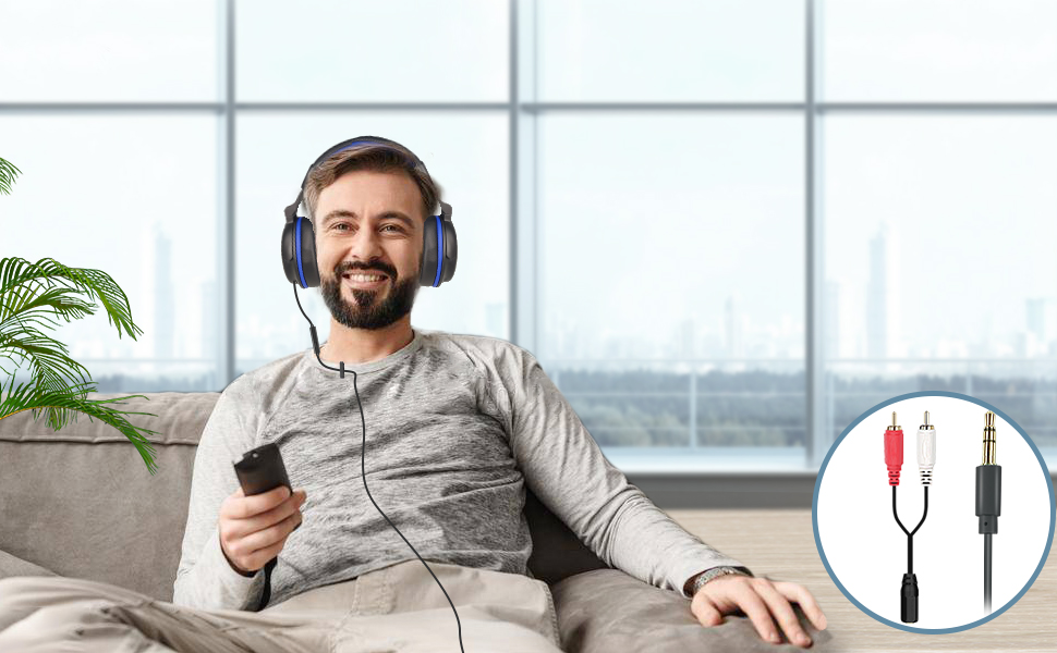 Long wire headphones wide compatibility