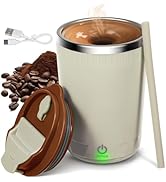 Self Stirring Coffee Mug,Rechargeable Automatic Magnetic Stirring Coffee Cup,Stainless Steel Self...