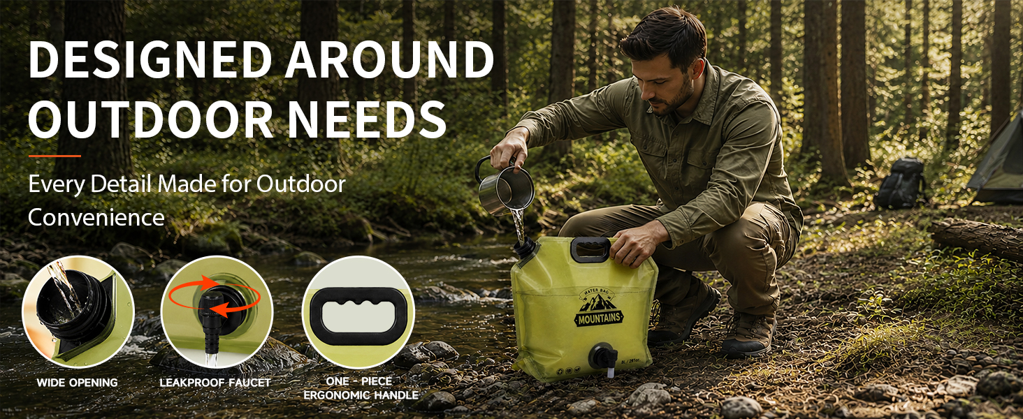 Designed around outdoor needs