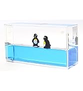 PowerTRC Mini Liquid Penguin Paperweight | Surfing Sea Creatures | Calming and Relaxing Toy | Aut...