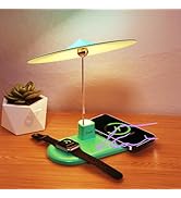 BUDI Multifunctional Table Lamp with Wireless Charger, 3 in 1 Charging Station Desk Lamp Touchabl...