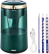 M&amp;G Electric Pencil Sharpener, Portable Automatic Pencil Sharpener for Colored Pencils, Auto Stop...