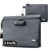 JALIELL Smell Proof Bag with Lock 11.8"x8.6" and Smell Proof Pouch - 2 Pack Odor Proof Stash Bag,...