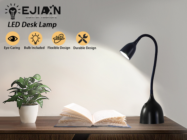 black desk lamp