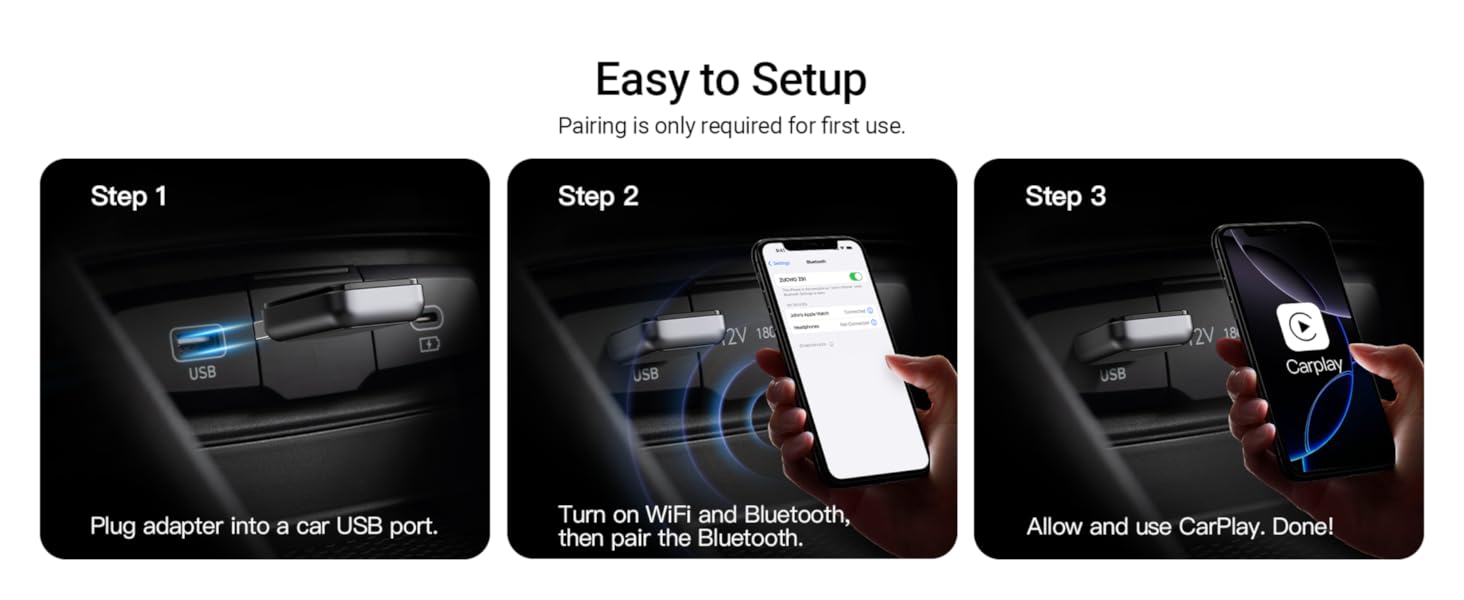 wireless carplay adapter for iphone