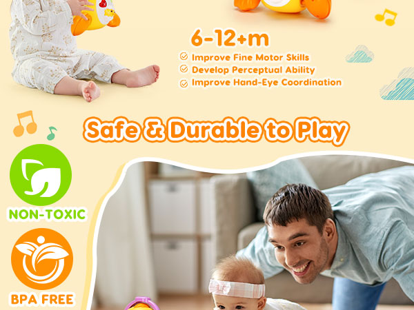 musical light up duck toys for 3 4 5 6 7 8 month old boy girl baby girl baby boy toys 0-12 month
