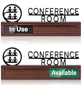 Conference Room Office Door Signs Do Not Disturb, In Use/Available Slider Sign for Home Office