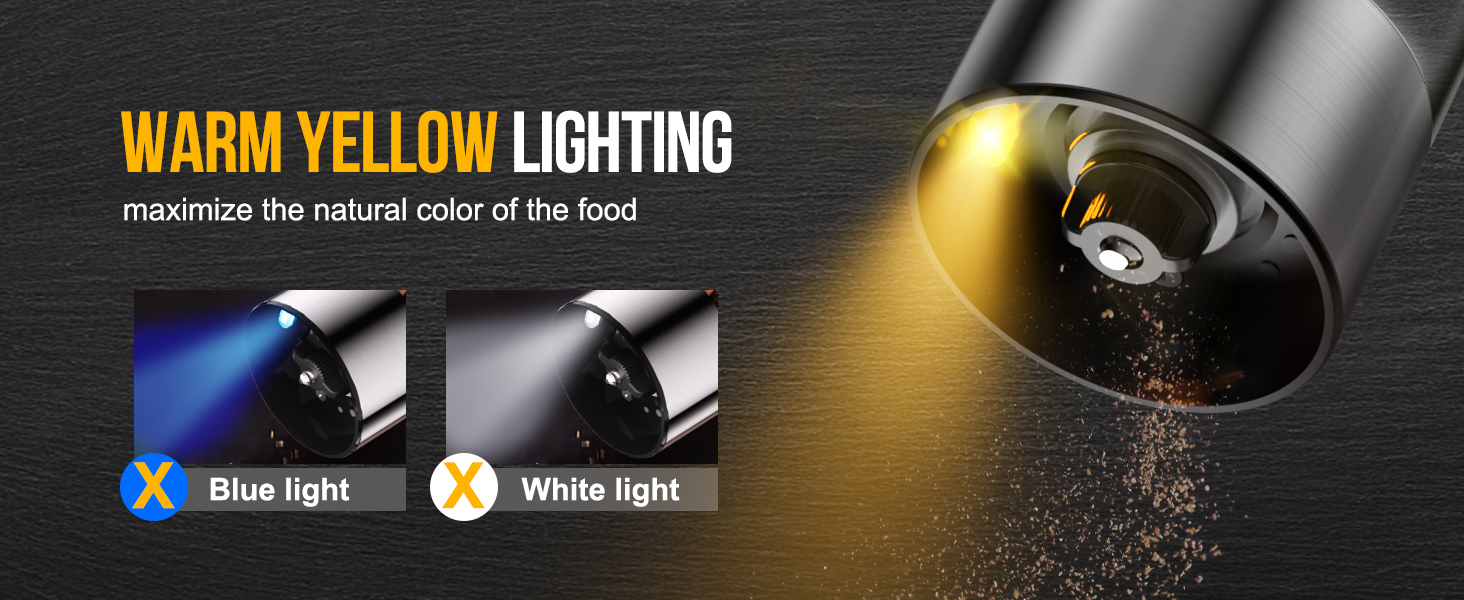 electric salt and pepper grinder set