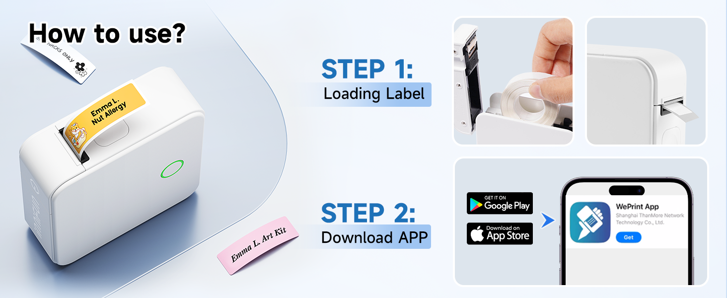 bluetooth thermal label printer portable home desktop label printers address label maker p touch