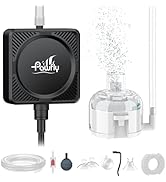 Pawfly Nano Aquarium Air Pump, Ultra Quiet Mini Bubbler for 1-10 Gallon Fish Tank and Nano Aquari...