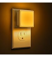 L LOHAS LED Night Lights Plug into Wall 2-Pack, 0.3W Plug in Night Light, Dusk to Dawn, 2000K Amb...