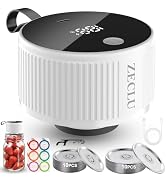 ZECLU Electric Mason Jar Vacuum Sealer Kit, Automatic Jar Sealer for Wide and Regular Mouth Mason...