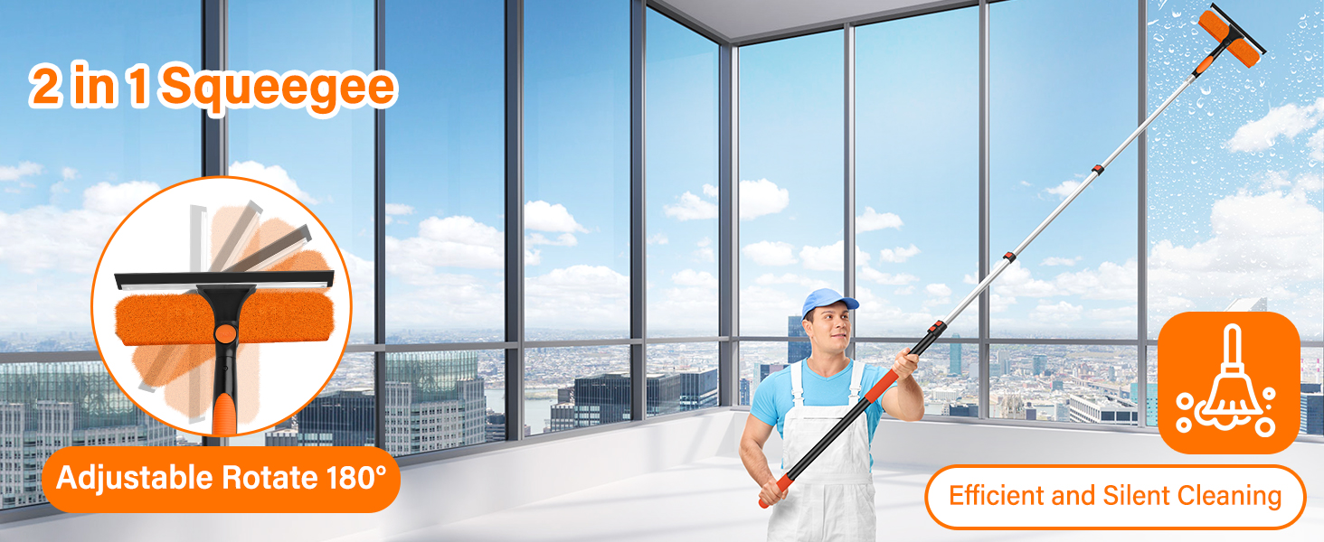 26FT High Reach Duster Cleaning Kit with Extension Pole