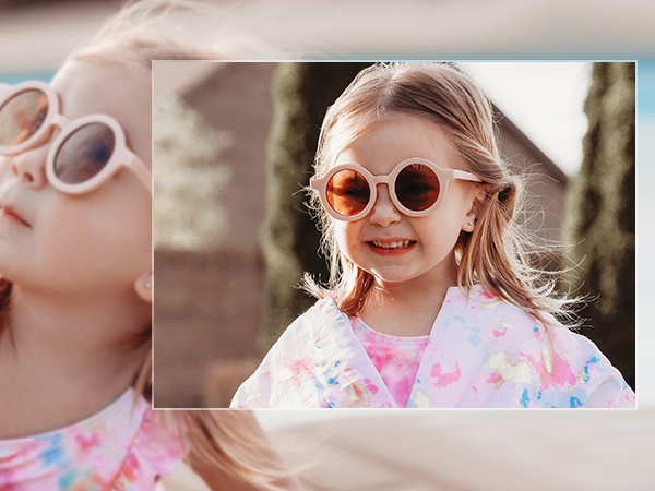 SOJOS Cute Round Polarized sunglasses for kids Girls Boys Vintage UV400 Protection Children SK5606