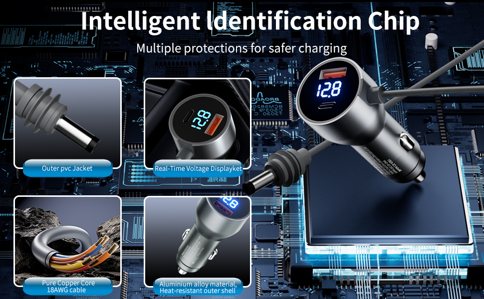 Intelligent ldentification chip, Multiple protections for safer charging