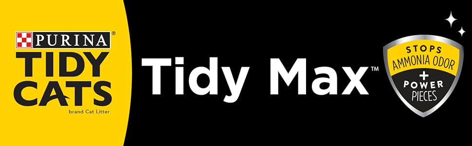 Purina Tidy Cats Tidy Max Stops Ammonia Odor Plus Power Pieces
