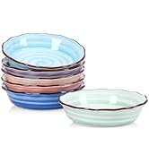 Selamica Ceramic Mini Pie Pans, 6 Inch Pie Dish for Baking, Small Pie Plate with Fluted Edge for ...
