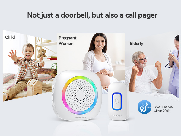 rgb wireless doorbell